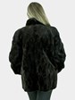 Woman's New Brown Sheared and Sculptured Mink Fur Jacket / Reversible