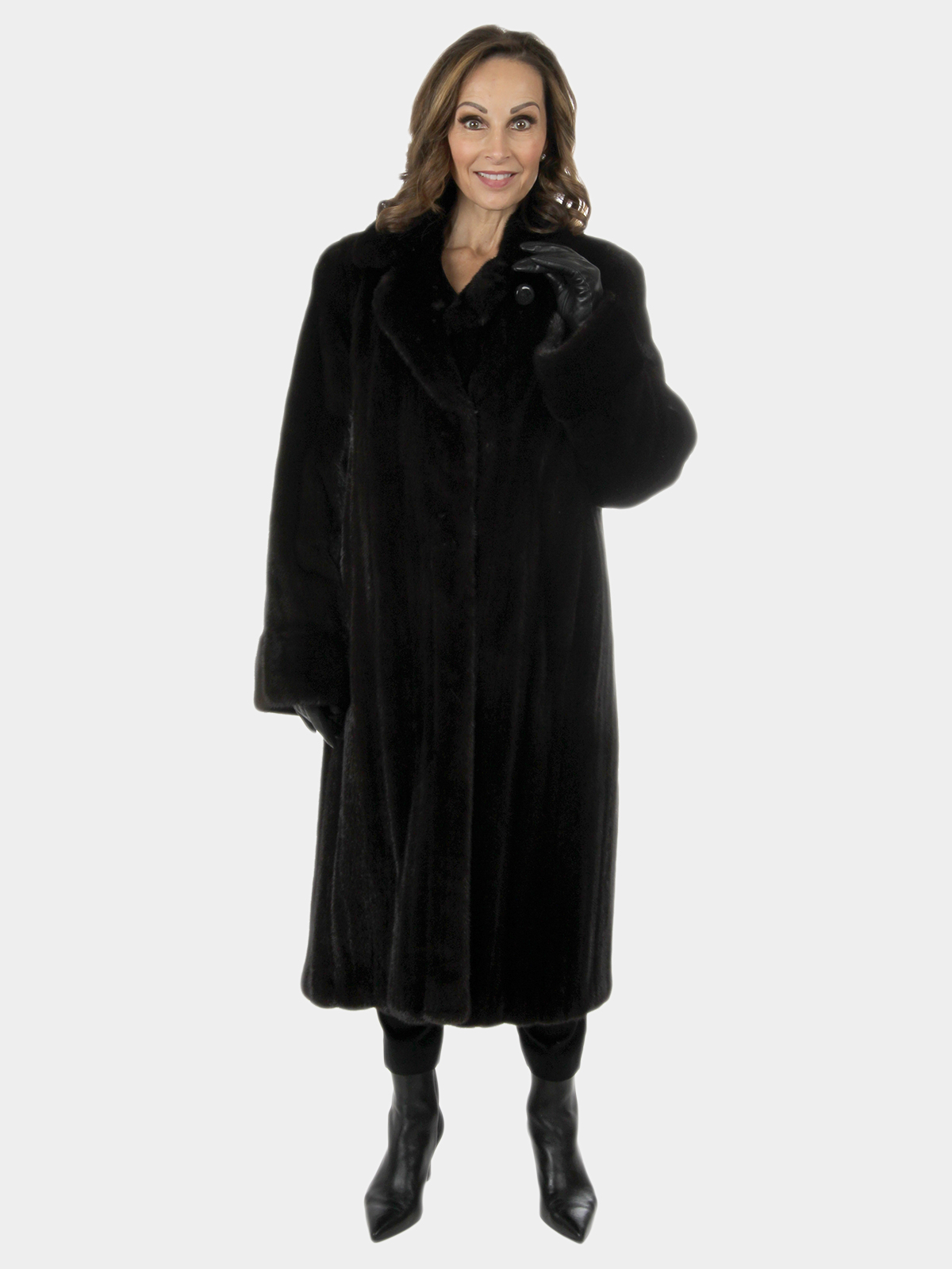 Woman's Ranch Female Mink Fur 7/8 Coat