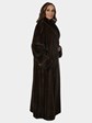 Woman's Mahogany Female Mink Fur Coat