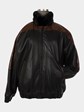 Unisex Ranch Mink Fur Jacket Reverses to Leather