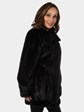 Woman's Deepest Mahogany Mink Fur Jacket