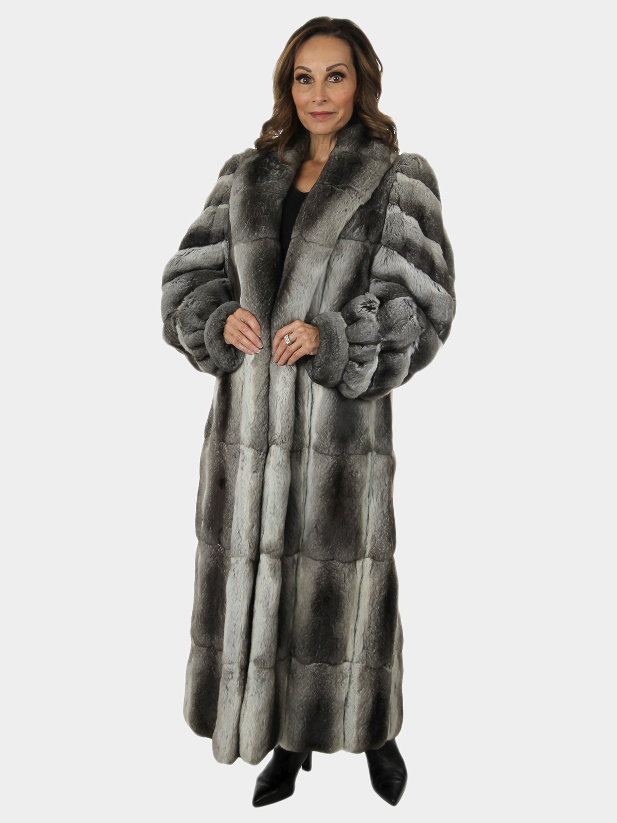 Woman's Natural Chinchilla Fur Coat