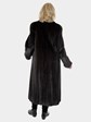 Woman's Dark Mahogany Female Mink Fur Coat