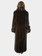 Woman's Mahogany Female Mink Fur Coat