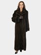 Woman's Mahogany Female Mink Fur Coat