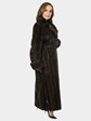 Woman's Mahogany Female Mink Fur Coat