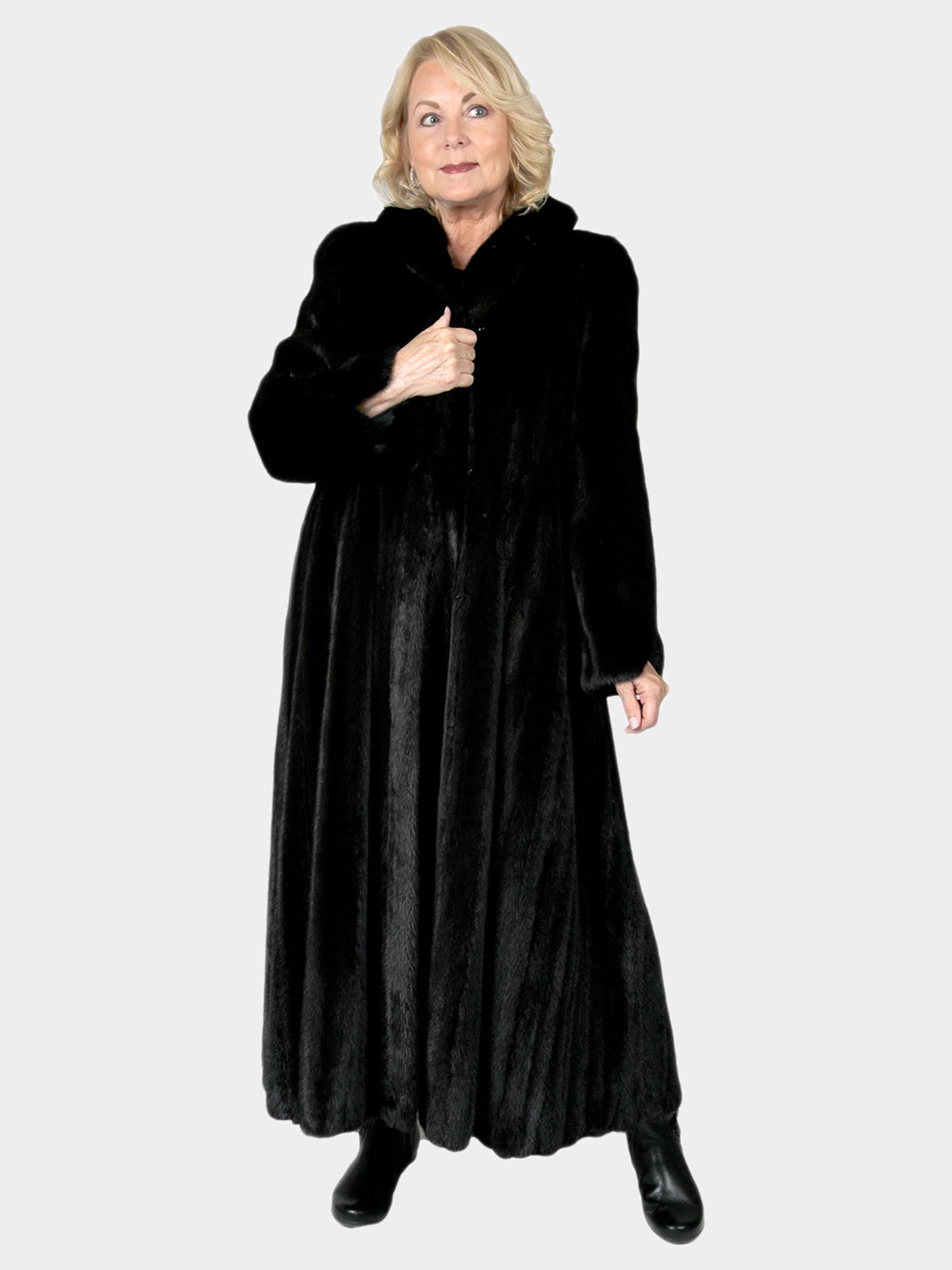 Woman's Ranch Female Mink Fur Coat