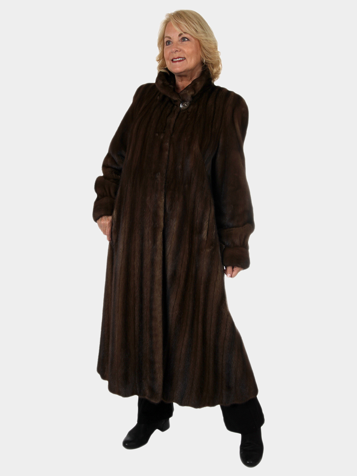 Women's Christian Dior Mahogany Mink Fur Coat | Estate Furs