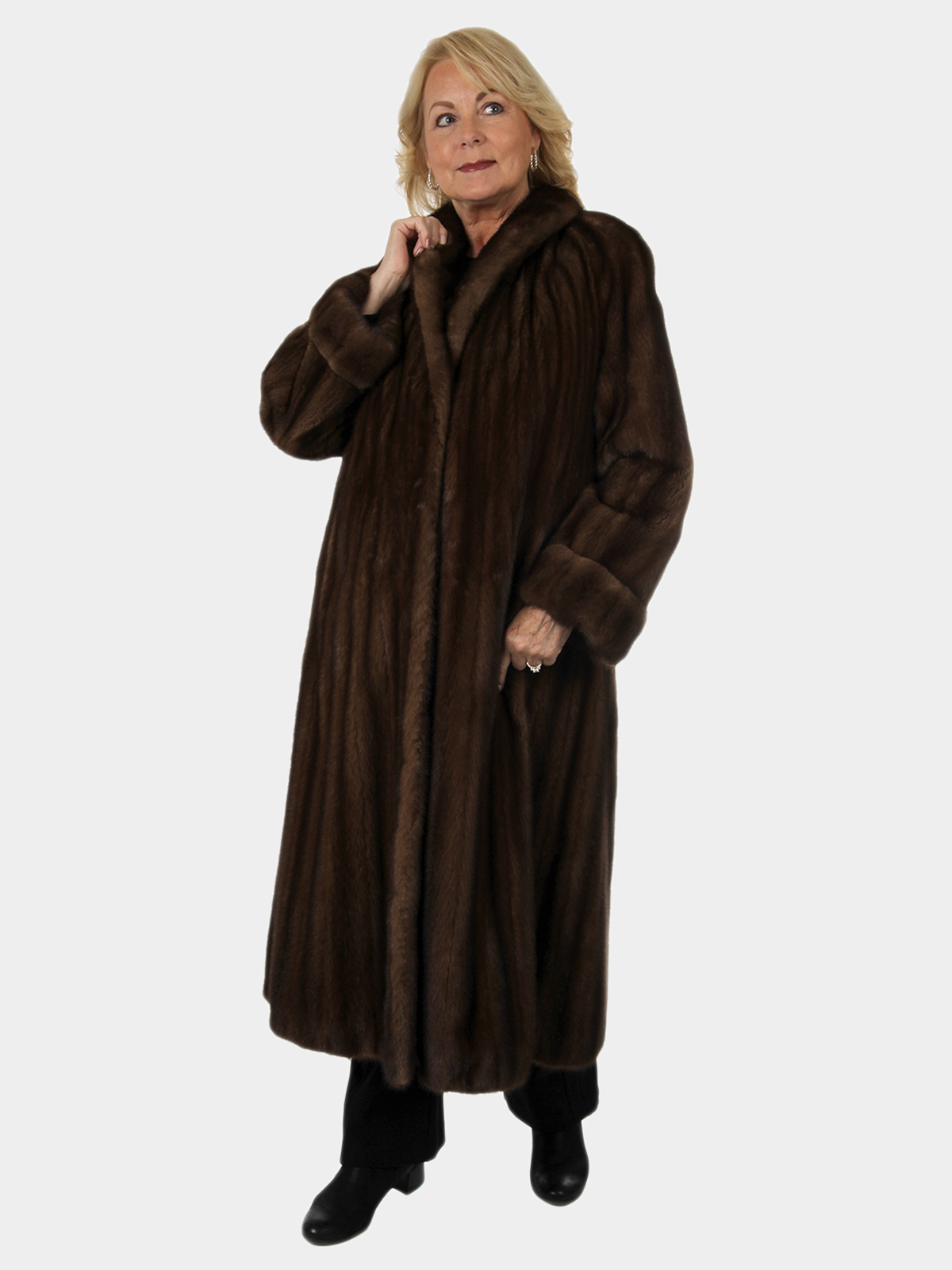 Woman's Demi Buff Female Mink Fur Coat