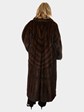 Woman's Demi Buff Female Mink Fur Coat with Directional Design