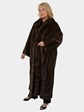 Woman's Demi Buff Female Mink Fur Coat with Directional Design