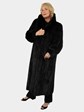 Woman's Plus Size Ranch Mink Fur Coat