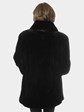 Woman's Black Sheared Mink Fur Jacket