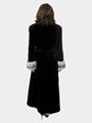 Woman's Black Sheared Mink Fur Coat