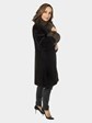 Woman's Dark Brown Sheared Mink Fur Stroller