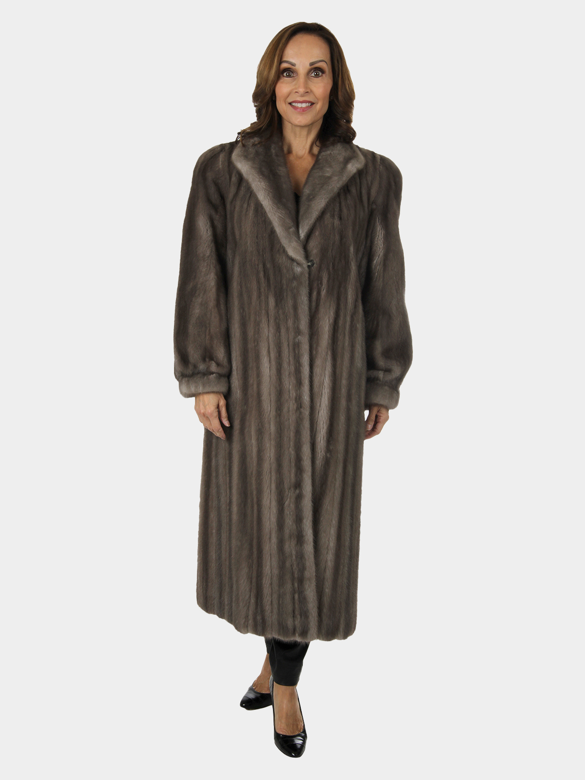 Woman's Cerulean Female Mink Fur Coat