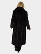 Woman's Deep Mahogany Sectioned Mink Fur Coat