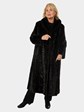 Woman's Deep Mahogany Sectioned Mink Fur Coat