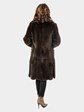 Soulis Women's Brown Sheared Mink Fur Stroller