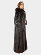 Women's Deep Brown Beaver Fur Coat