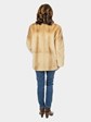 Woman's Beige Sheared Mink Fur Jacket