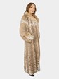 Woman's Natural Cat Lynx Fur Coat