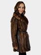 Woman's Vintage Lunaraine Mink Fur and Leather Jacket