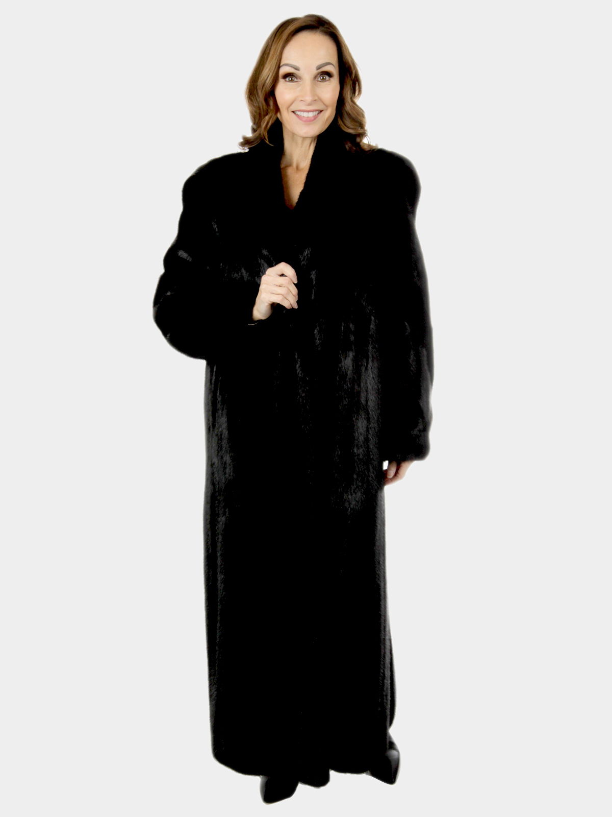 Woman's Bill Blass Ranch Mink Fur Coat