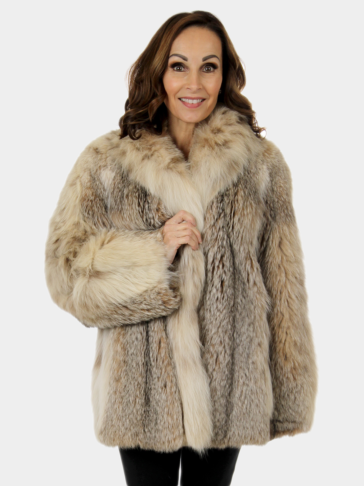 Natural Canadian Lynx Fur Jacket - Small| Estate Furs