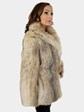 Woman's Natural Canadian Lynx Fur Jacket