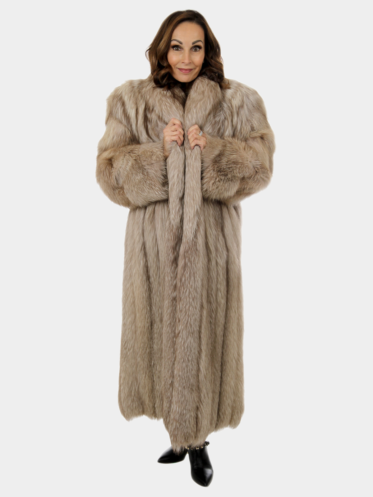 Woman's Amber Fox Fur Coat