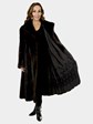 Woman's Mahogany Female Mink Fur Coat