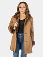 Woman's Reversible Demi Buff Mink Fur Jacket