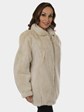 Woman's Blush Mink Fur Jacket