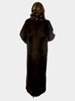 Woman's Brown Sheared Mink Fur Coat