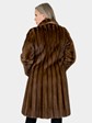 Woman's Demi Buff Female Mink fur 7/8 Coat