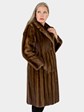 Woman's Demi Buff Female Mink fur 7/8 Coat