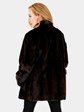 Woman's Brown Sheared Mink Fur Jacket Reversible to Rain Fabric