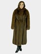 Woman's Brown Fox Fur Coat