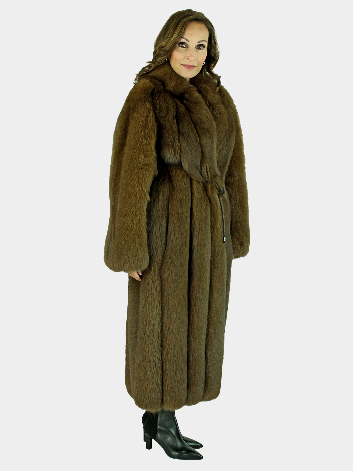 Brown Fox Fur Coat -Women's Fur Coat - XS| Estate Furs
