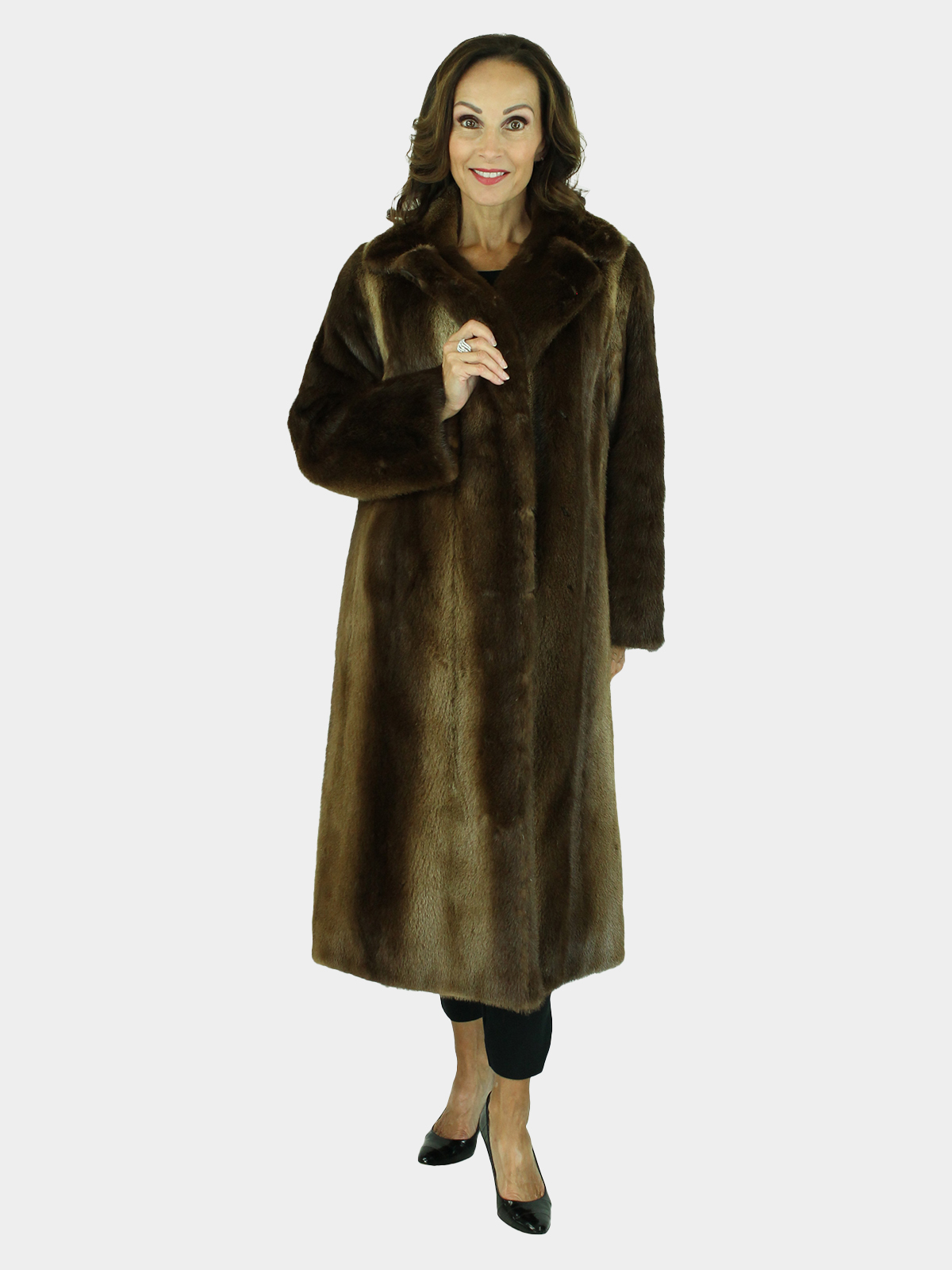 Woman's Natural Otter Fur Coat