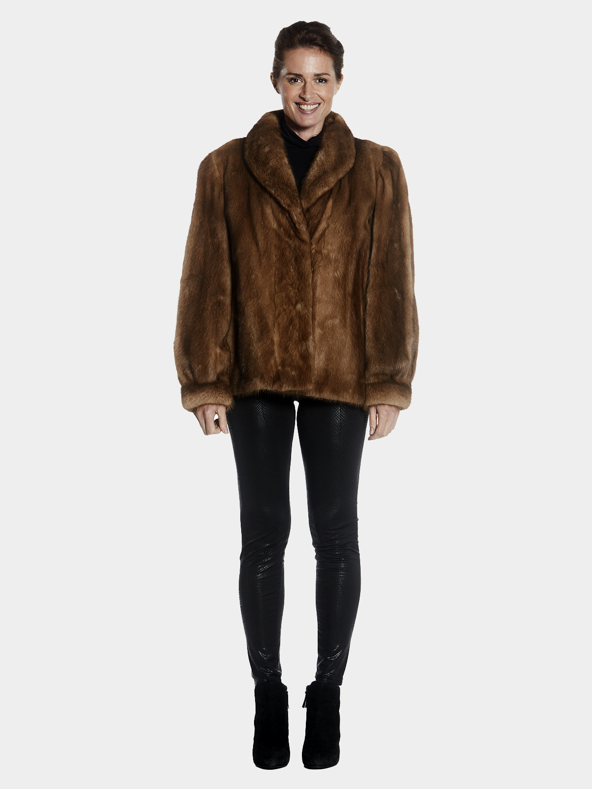 Womens Demi-Buff Mink Fur Jacket