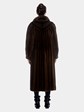 Womens Mink Fur Full Length Coat