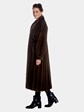 Womens Mink Fur Full Length Coat