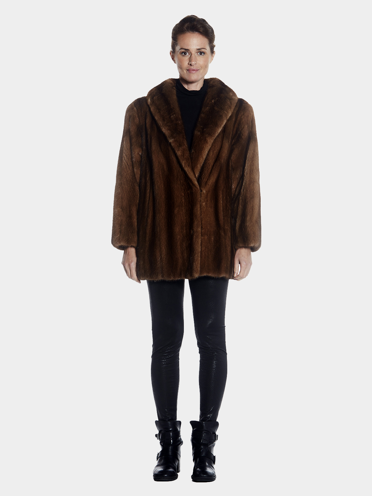 Womens Lunaraine Mink Fur Jacket