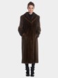 Womens Lunaraine Mink Fur 7/8 Coat