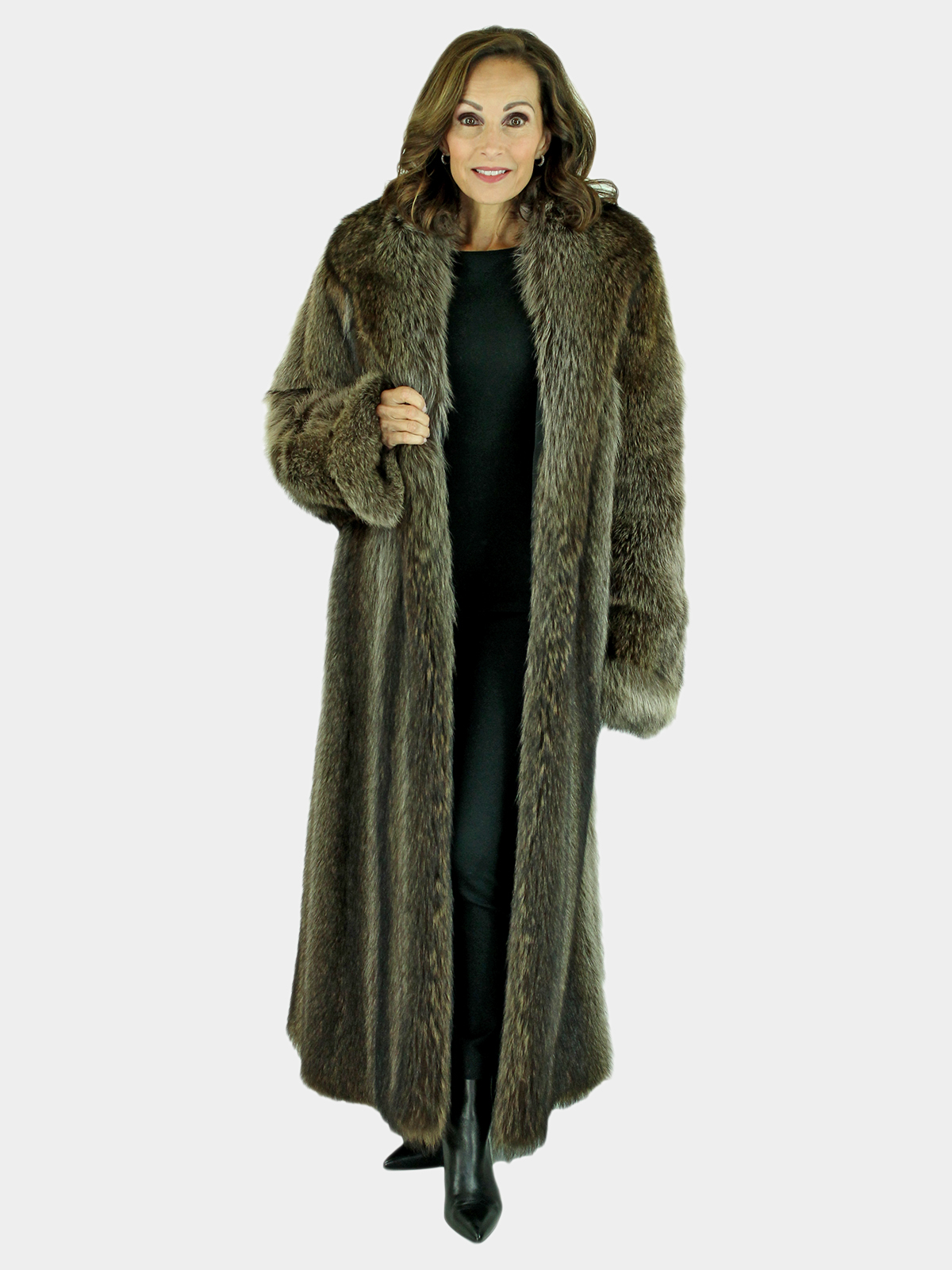 Woman's Natural Raccoon Fur Coat