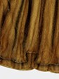 Woman's Whiskey Mink Fur Coat with Directional Scalloped Hemline