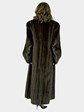 Woman's Dark Mahogany Female Mink Fur Coat