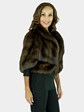 Woman's Natural Russian Sable Fur Bolero Jacket